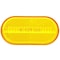 Truck-Lite Signal-Stat, Oval, Yellow, Acrylic, Replacement Lens For Economy Mirrors 8933A - alternate 5